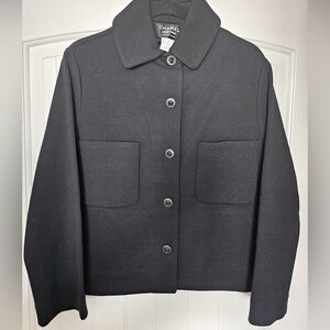 Chanel Lion Button Sweater Jacket with Collar